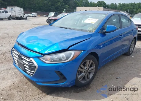 2018 Hyundai Elantra Sel z USA, uszkodzony, nr VIN 5NPD84LF4JH313235
